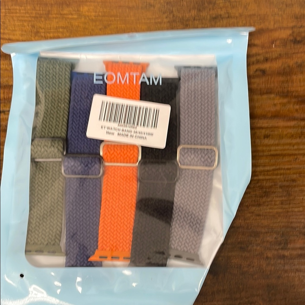 EOMTAM Watch Band Set - Green, Orange, Black, Gray